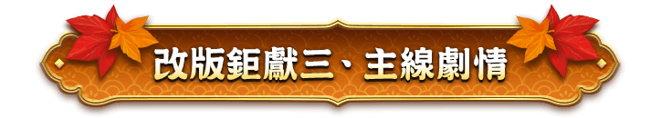 改版鉅獻三．主線劇情